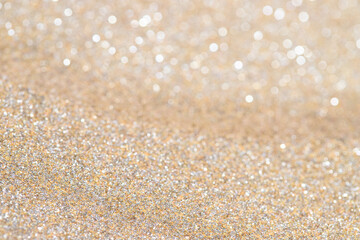 glitter lights grunge background, glitter defocused abstract Twinkly Lights and Stars Christmas Background.