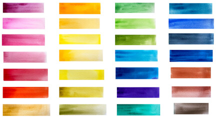 Watercolor illustration colored bright stripes