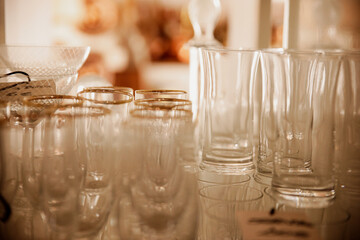 glasses on the table