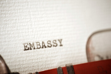 Embassy title view - obrazy, fototapety, plakaty