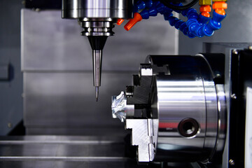 The 5-axis CNC mills machines for design configuration that utilizes a swivel head machine table and flush with the surface metalworking industrial
