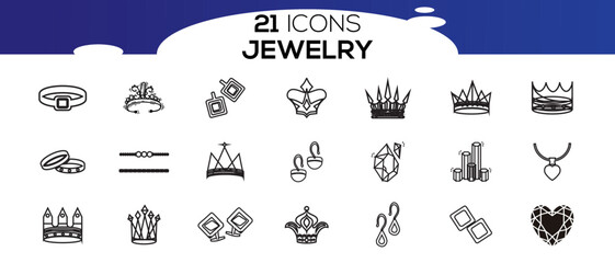 JEWELRY ICON SET DESIGN