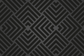 Geometric abstract pattern. Geometric modern dark ornament. Seamless modern dark background