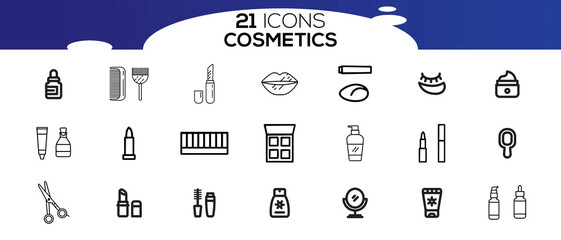 COSMETICS ICON SET DESIGN