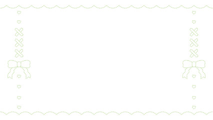 ⭐︎ガーリー系編み込みリボン黄緑壁紙⭐︎PNG