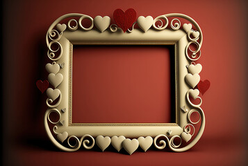An empty frame for telling your love ! Happy Valentine's day.