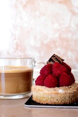 cake with berries