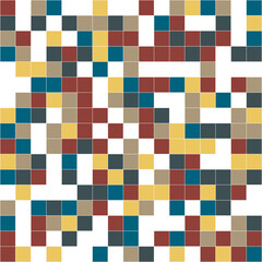 pattern with squares Square random illustration checkerboard