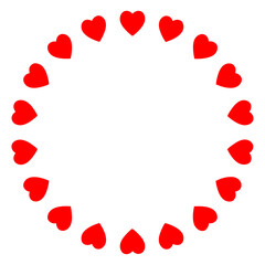 Round Border circular frame decoration element design on Transparent Background