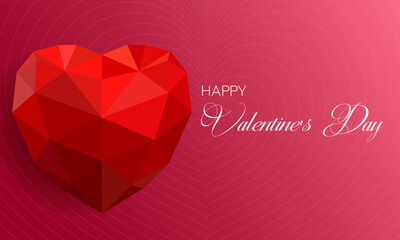 Happy Valentines Day celebration holidays background.design for greeting cards and poster template vector illustration