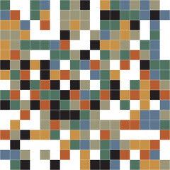 Square random illustration checkerboard