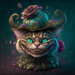 Cheshire Cat from Alice In Wonderland - obrazy, fototapety, plakaty
