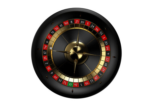 Black Matt Vegas Style Roulette Wheel