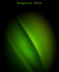 Abstract green background of draped fabric and smooth lines. Ecology and fashion. - 562103251