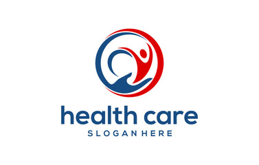 health care modern minimalist logo design