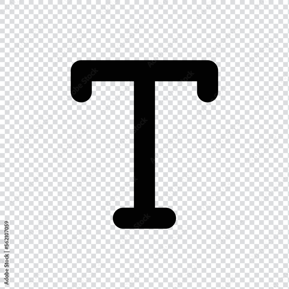 Fototapete capital text, type, resize text outline icon in transparent background, basic app and web ui bold li