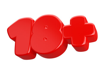18 plus 3d word text