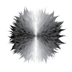 Beautiful fur abstract ball.