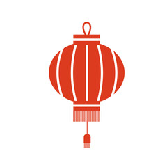 traditional chinese lantern. Vector illustration on a white background.