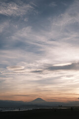 日本風景空夕焼け