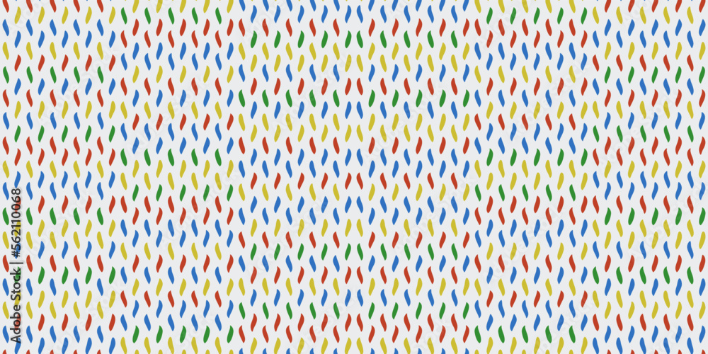 Leinwandbilder Colored elements of the pattern. Seamless pattern of identical small shapes, reminiscent of a knitted surface.