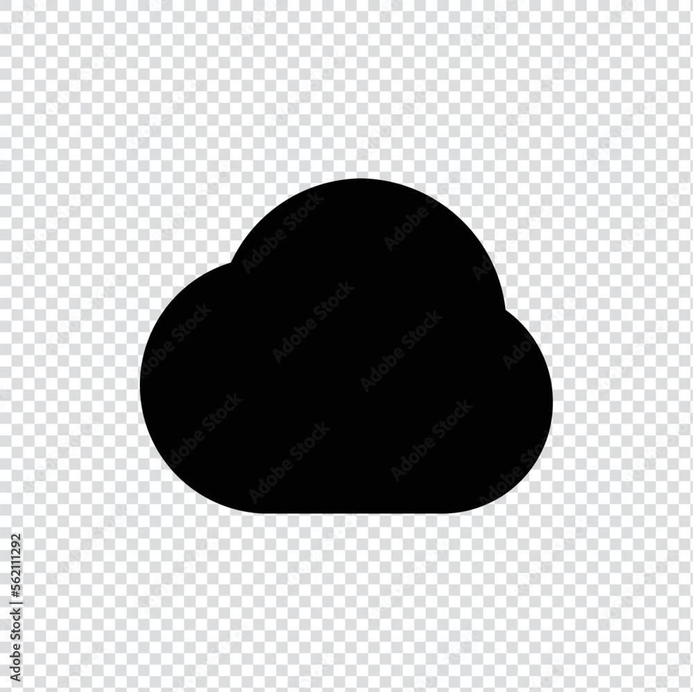 Aufkleber cloud, weather and technology filled icon in transparent background, basic app and web ui bold line 