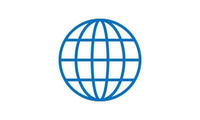 circle globe logo icon vector