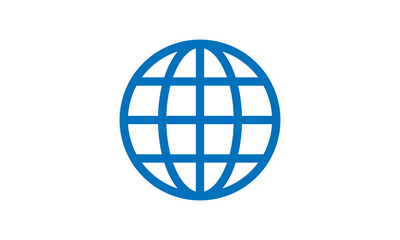 Fototapeta na wymiar circle globe logo icon vector