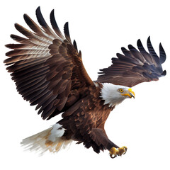 american bald eagle in flight AI generative