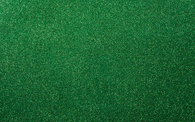 Fototapeta Happy St Patrick's Day decoration background concept made from green glitter paper. obraz