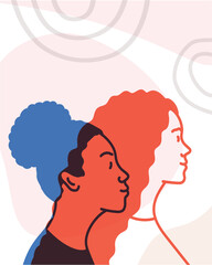 Two multi-ethnic women.