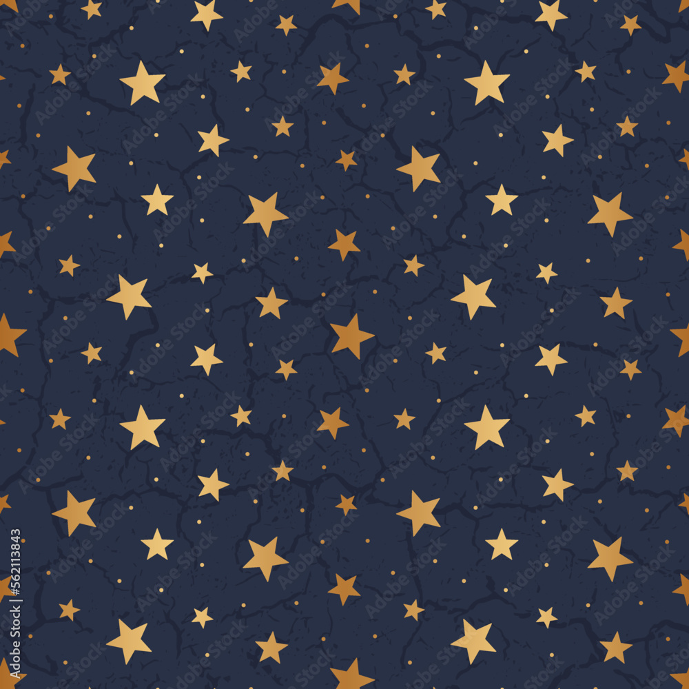 Poster star seamless pattern. repeating random stars. irregular shiny background design for prints. repeate