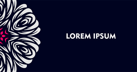 Vector mandala design, for your various types of advertising needs, suitable for business card designs, banners, websites, etc. high resolution EPS file format