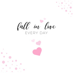 Fall in love, Valentine's day, Valentine's card