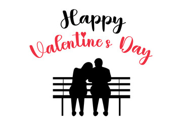 happy valentines vector