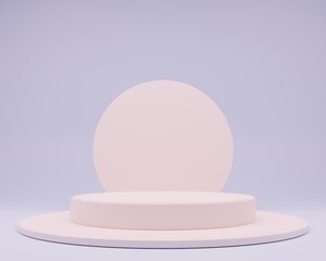Abstract geometry shape background. podium minimalist mock up scene. 3d rendering.