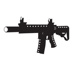 assault rifle vector illustration
