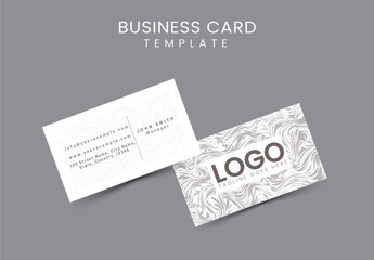 White and Grey Minimal Business Card