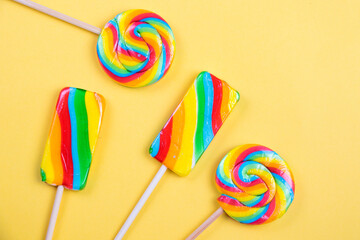 Colorful candies, lollypop