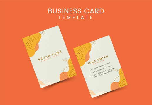 Minimal Vertical Business Card Layout