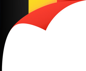 Belgium  flag wave  isolated  on png or transparent background,Symbol Belgium,template for banner,card,advertising ,promote,and business matching country poster, vector illustration