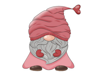 Valentine’s Day Red gnome 