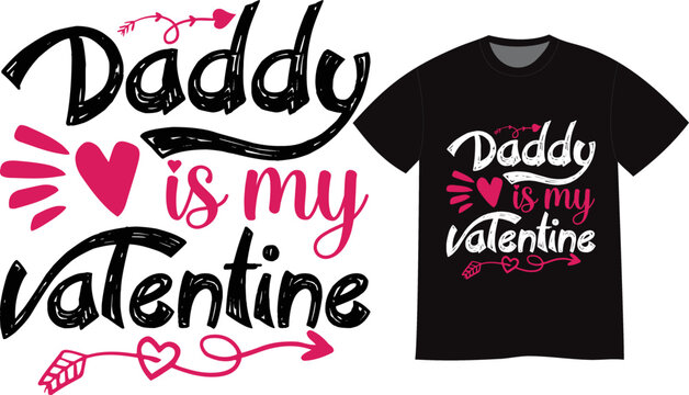Baddy Valentine's Day unique Typography t-shirt design. Hand drawn lettering for Lovely Colorful greeting card, template. Good for Romantic clothes, poster, t-shirt, mug, scrap, gift, bag, and for POD