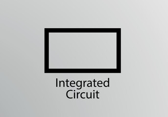Integrated Circuit Engineering Symbol, Vector symbol design. Engineering Symbols.
