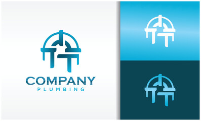 Plumbing letter A logo