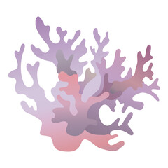 a coral reef isolated on transparency background