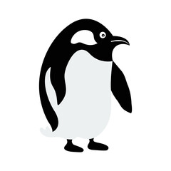 penguin cartoon isolated on transparency background