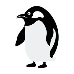 penguin cartoon on transparency background