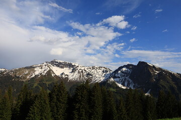 View from the Chésery pass is a small pass of France located in the Alps, in the Chablais massif, at 1,992 metres altitude1, above Montriond in Haute-Savoie 