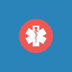 Vector illustration of medicine symbol icon.